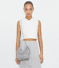 Mini Fleming Woven Hobo Bag