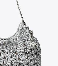 Mini Fleming Woven Hobo Bag