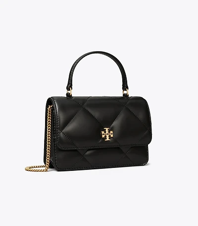 Mini Kira Diamond Quilt Top-Handle Crossbody