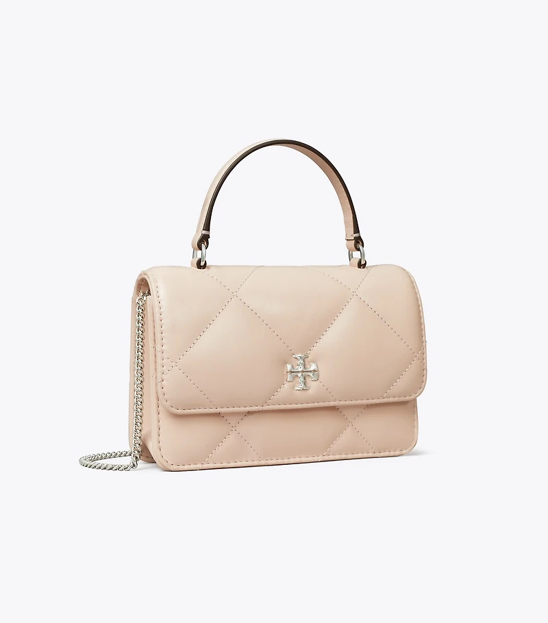 Mini Kira Diamond Quilt Top-Handle Crossbody