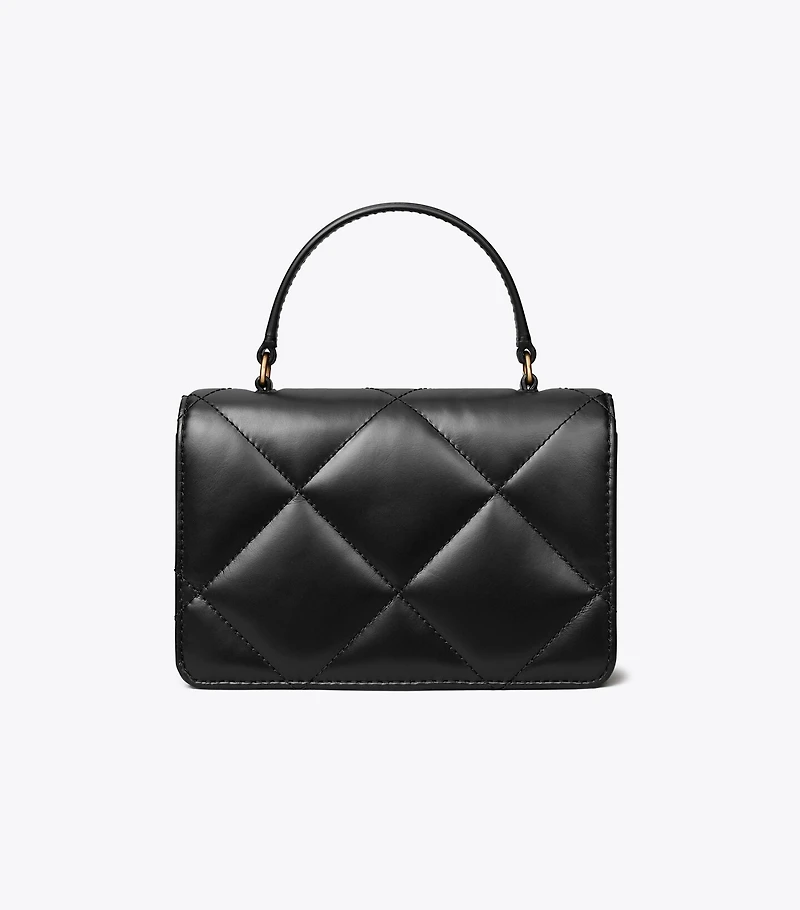 Mini Kira Diamond Quilt Top-Handle Crossbody