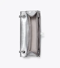 Mini Kira Turnlock Metallic Shoulder Bag