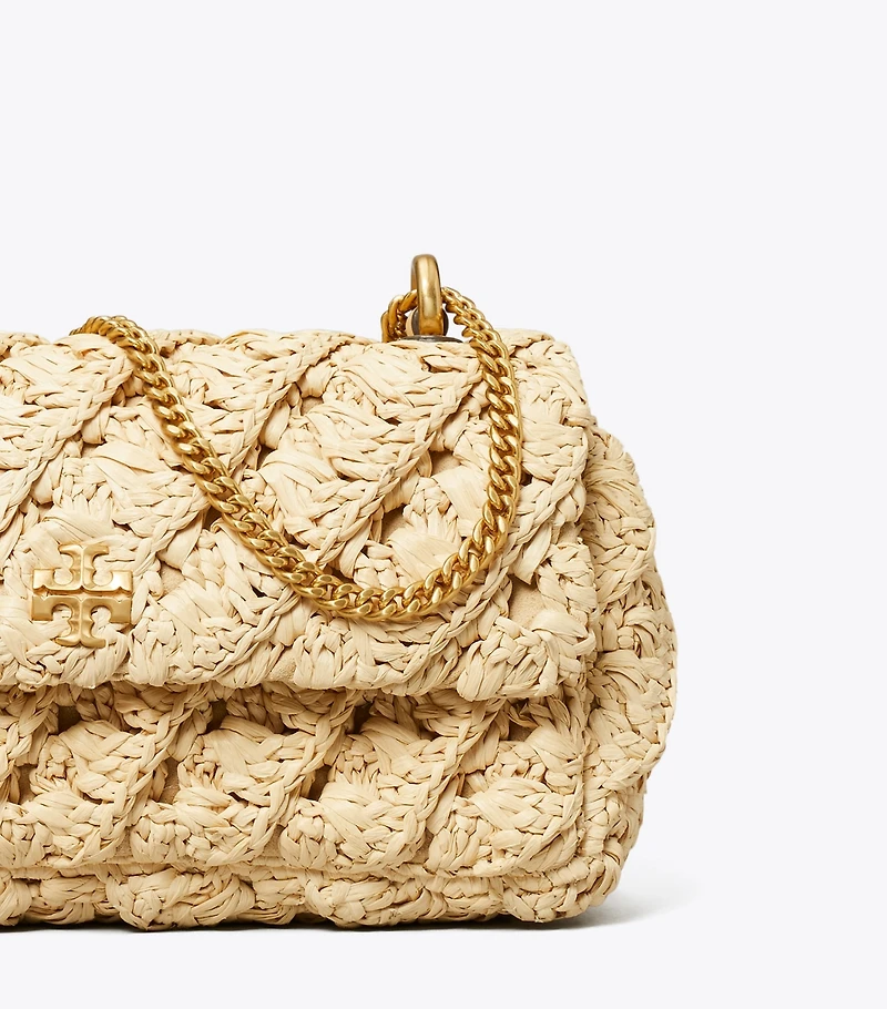 Mini Kira Woven Flap Bag