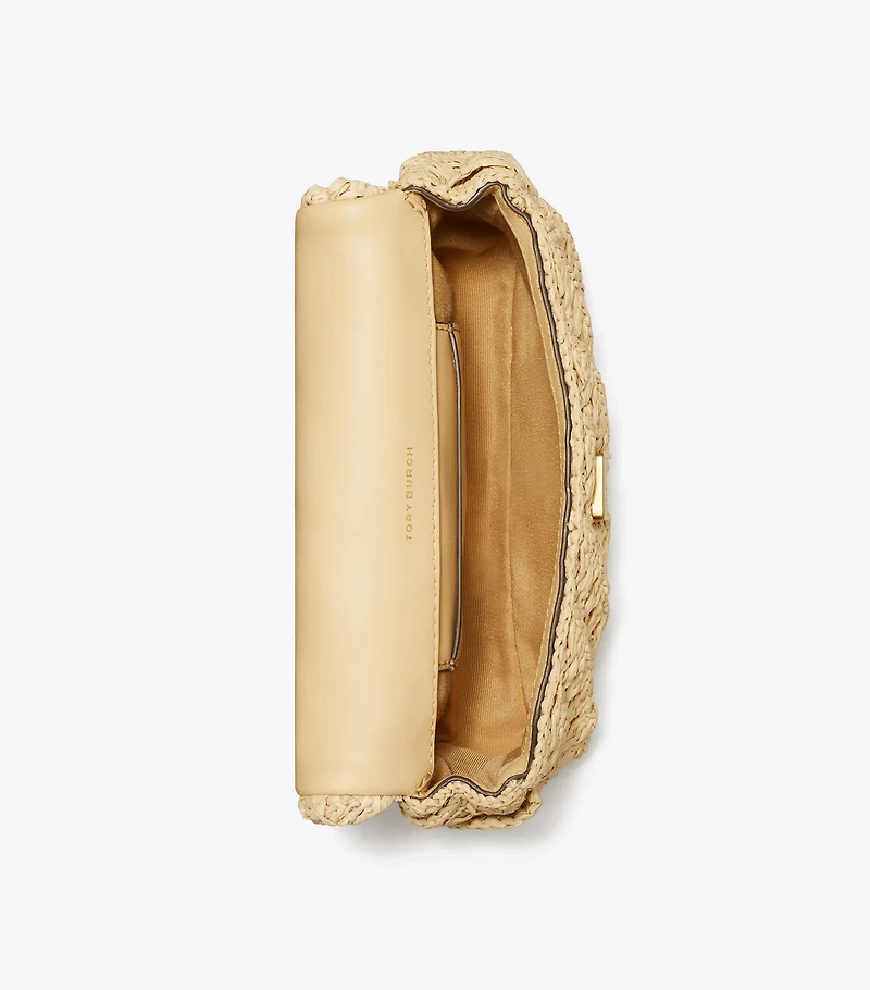 Mini Kira Woven Flap Bag