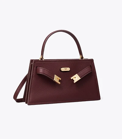 Mini Lee Radziwill Pebbled Top-Handle Bag