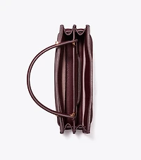 Mini Lee Radziwill Pebbled Top-Handle Bag