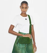 Mini Miller Flocked Crossbody Bag