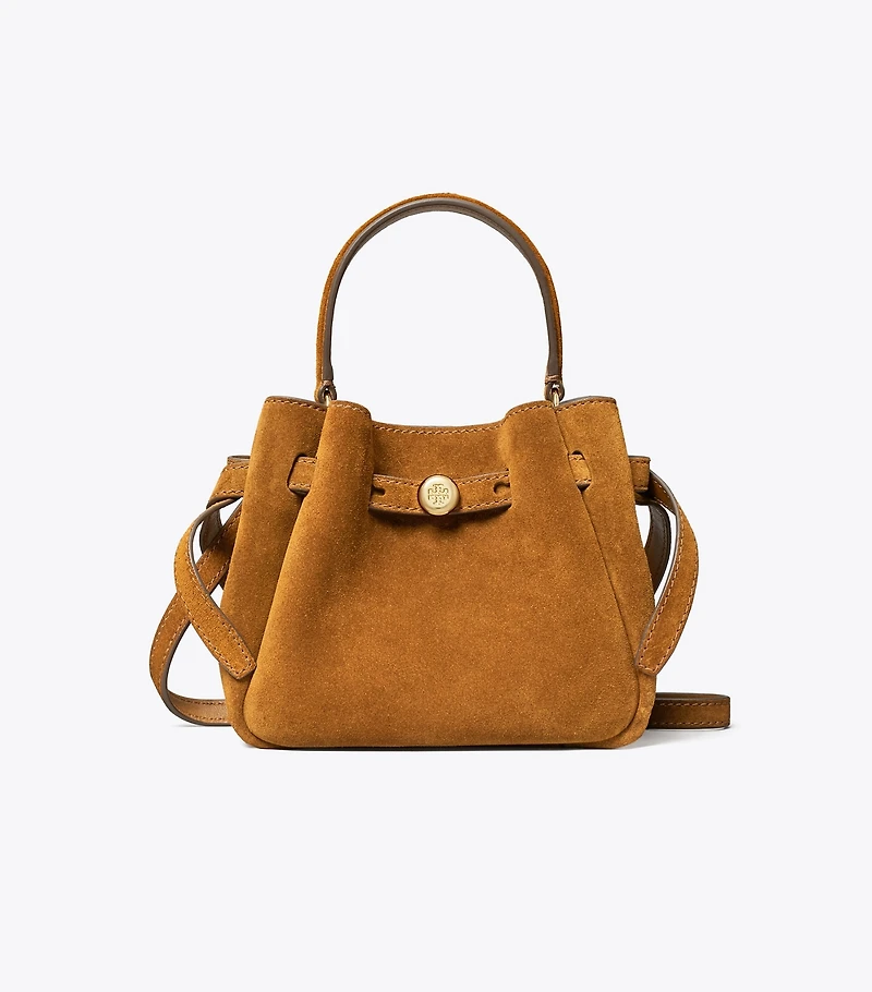Mini Romy Suede Bucket Bag