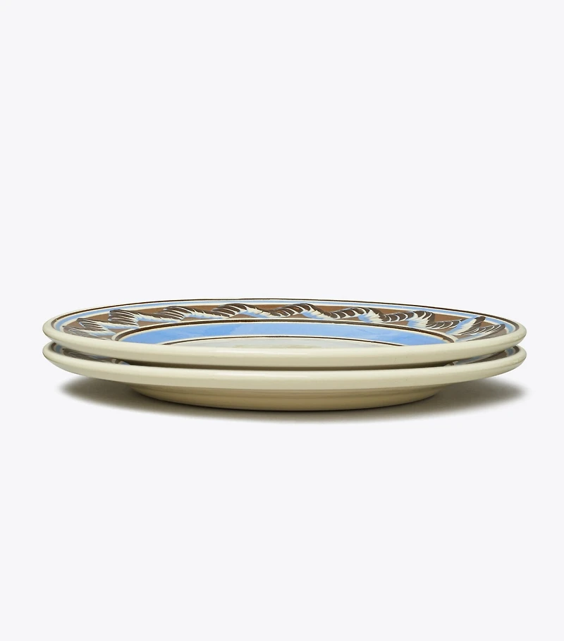 Mochaware Dinner Plate, Set of 2