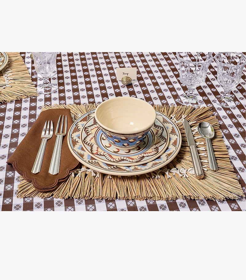 Mochaware Dinner Plate, Set of 2