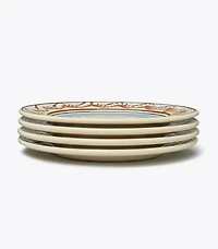 Mochaware Salad Plate, Set of 4