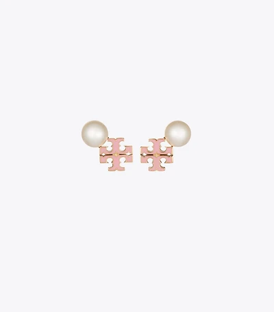 Moondance Logo and Pearl Stud Earrings