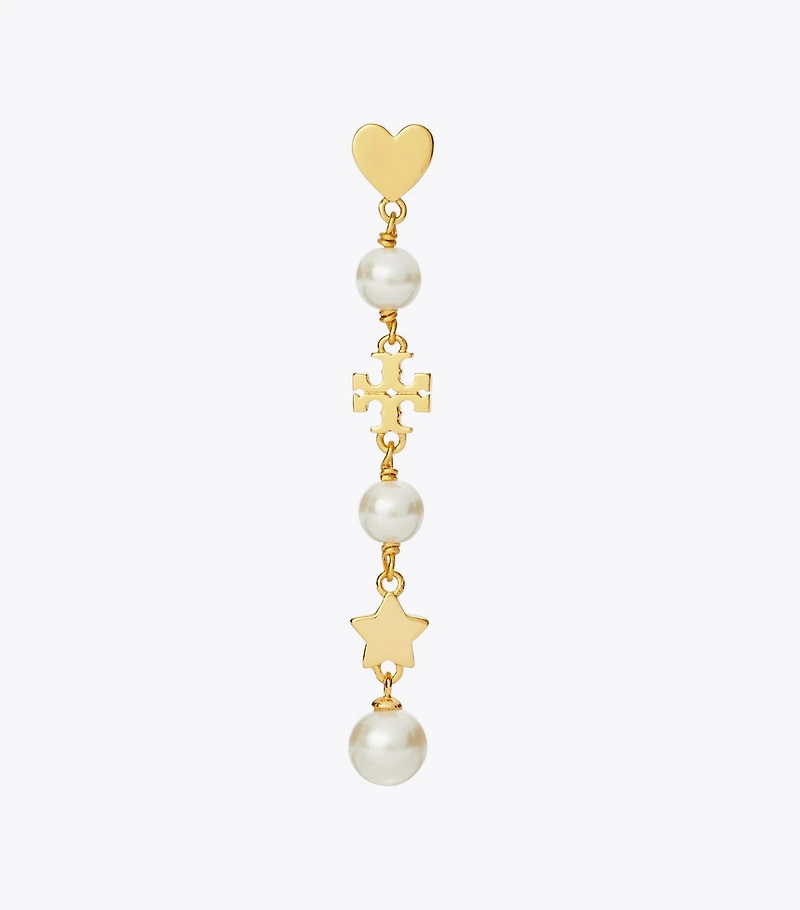 Moondance Pearl and Heart Earrings