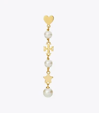 Moondance Pearl and Heart Earrings