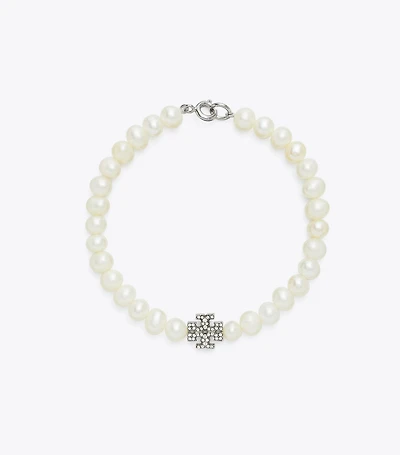 Moondance Pearl and Pavé Bracelet