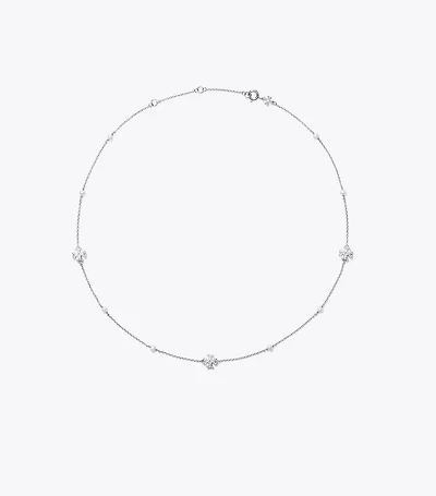 Moondance Pearl and Pavé Necklace