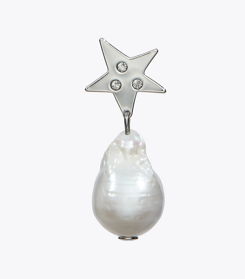 Moondance Pearl and Star Drop Earrings