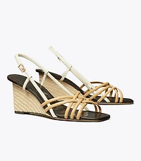 Multi-Strap Espadrille Wedge