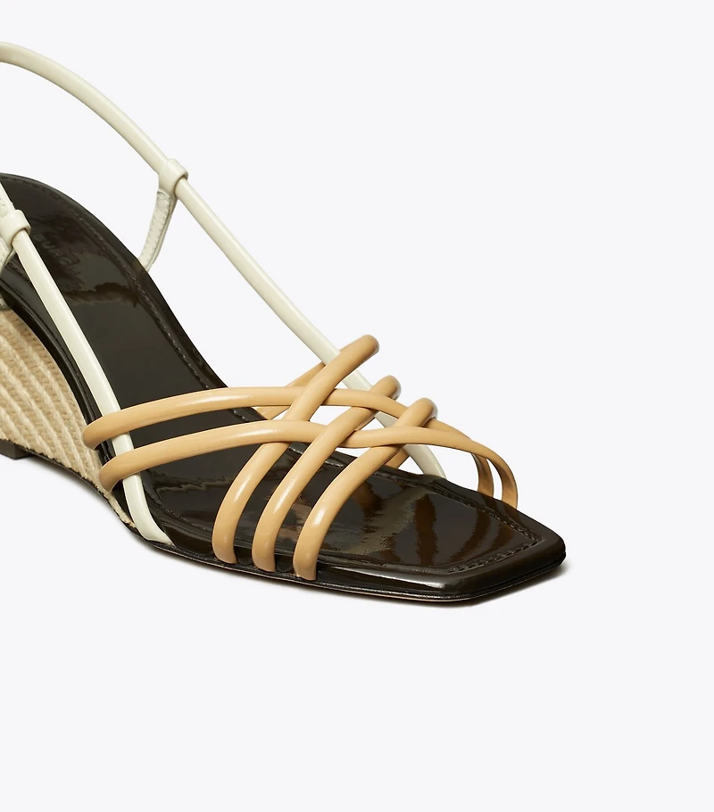 Multi-Strap Espadrille Wedge