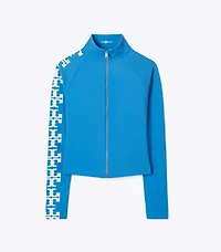 Nylon Logo Zip Top