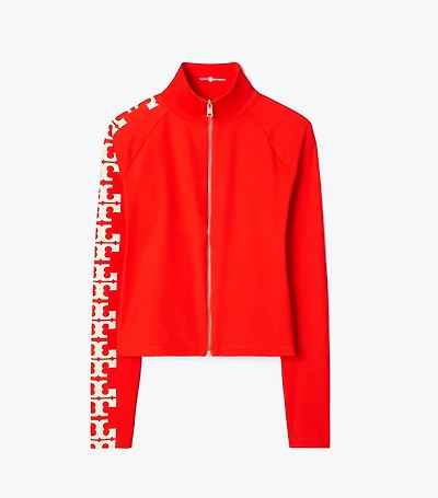 Nylon Logo Zip Top