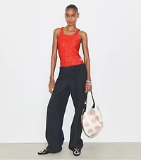 Open-Back Jersey Bodysuit