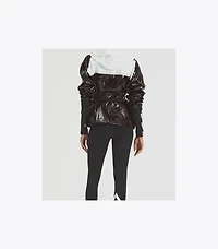 Patent Coated Cotton Anorak