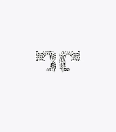 Pavé Logo Clip-On Earrings