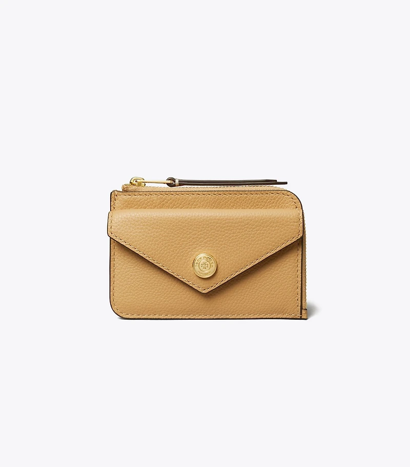 Pebble Envelope Zip Card Case