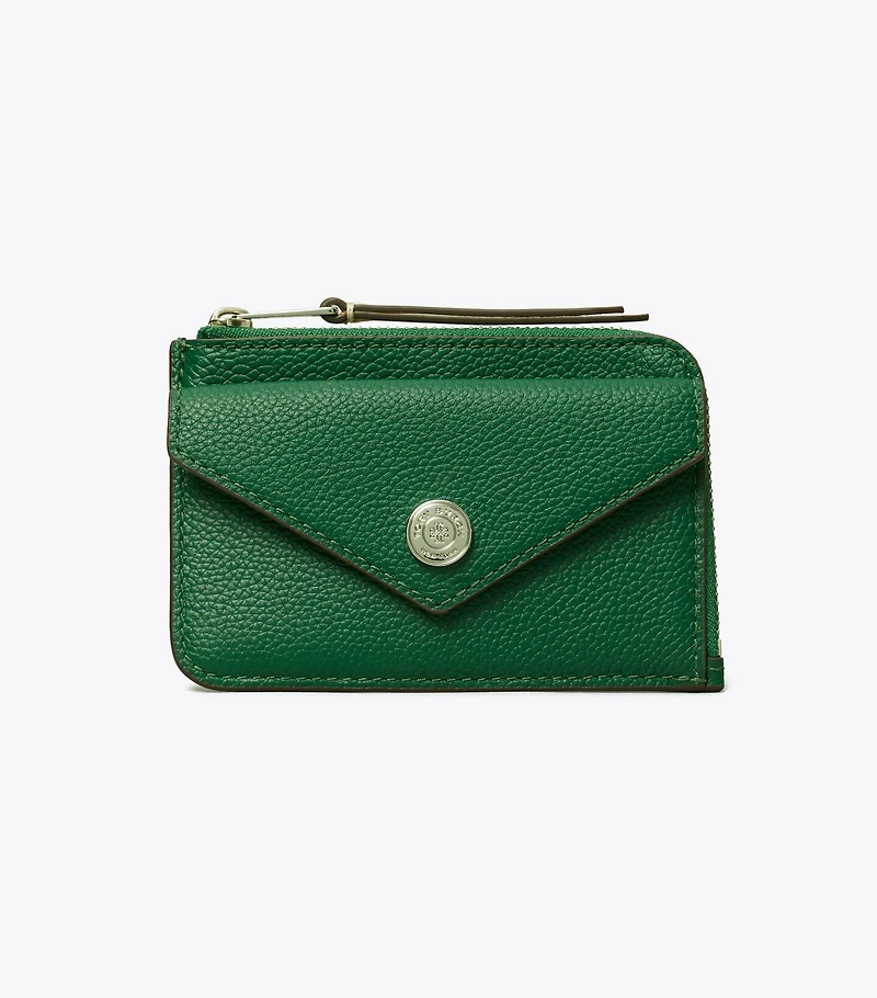 Pebble Envelope Zip Card Case