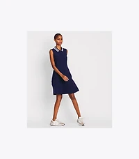 Performance Pleated Collar Golf Dress