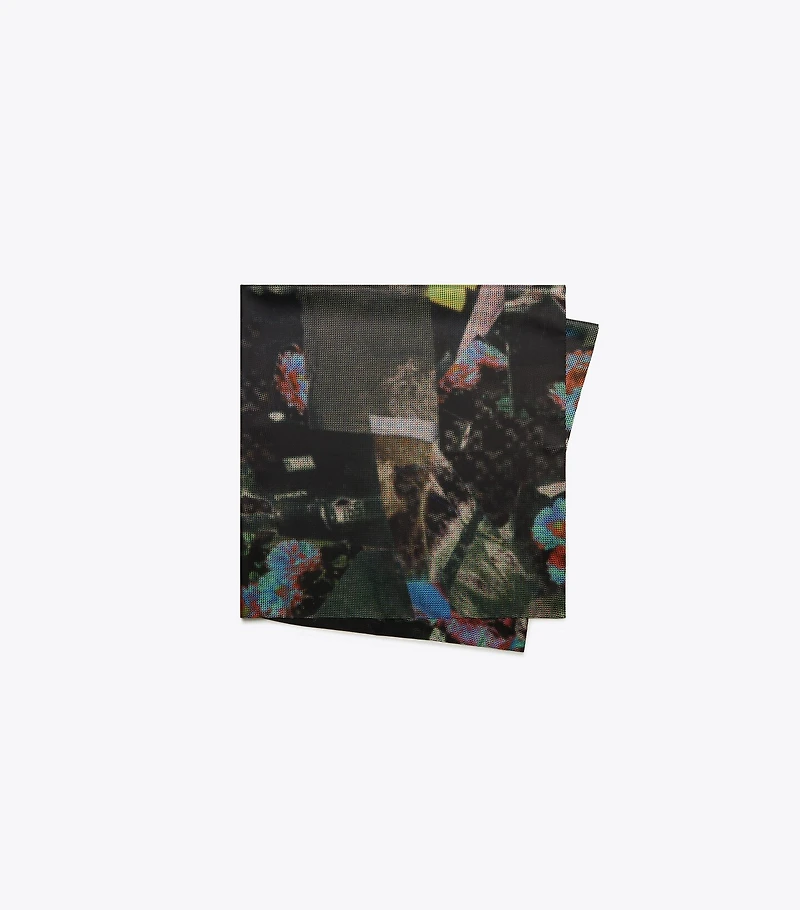 Photo Collage Oversized Silk Square