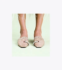 Pierced Crystal Mule