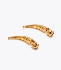 Pierced Front-Back Earrings