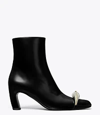 Pierced Heeled Ankle Boot