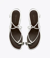 Pierced Multi-Strap Heeled Sandal