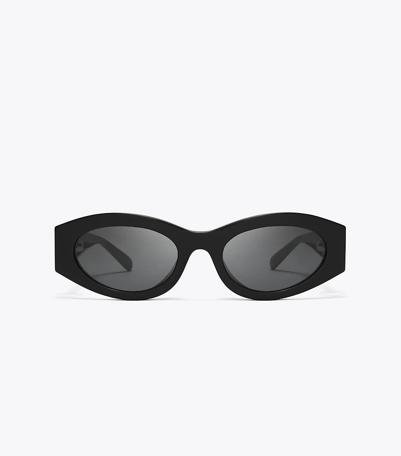 Pierced Oval Sunglasses