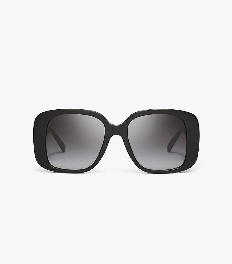 Pierced Oversized Square Sunglasses