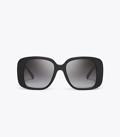 Pierced Oversized Square Sunglasses