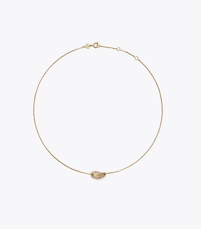 Pierced Pavé Pendant Necklace