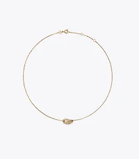 Pierced Pavé Pendant Necklace