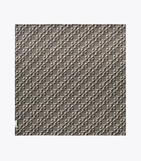 Pixel Flower Silk Square Scarf