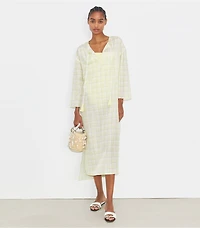 Plaid Cotton Caftan