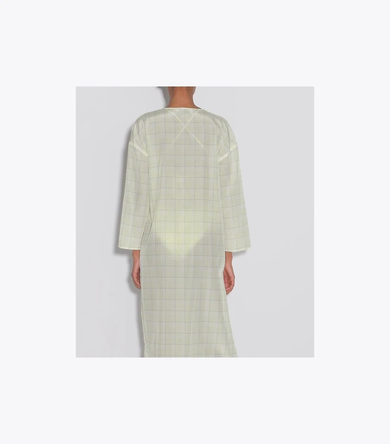 Plaid Cotton Caftan