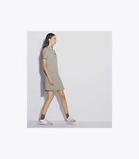 Plaid Drop-Waist Pleated Golf Dress