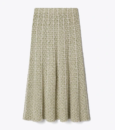 Pleated Knit Skirt
