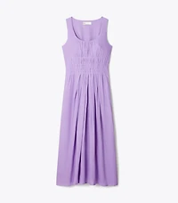 Pleated Linen Dress