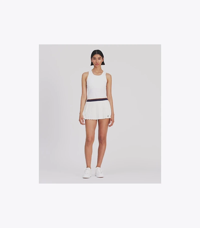 Pleated Mini Tennis Skirt
