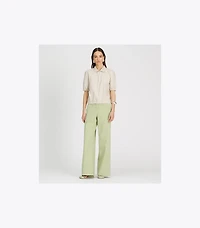 Poplin Zip Polo