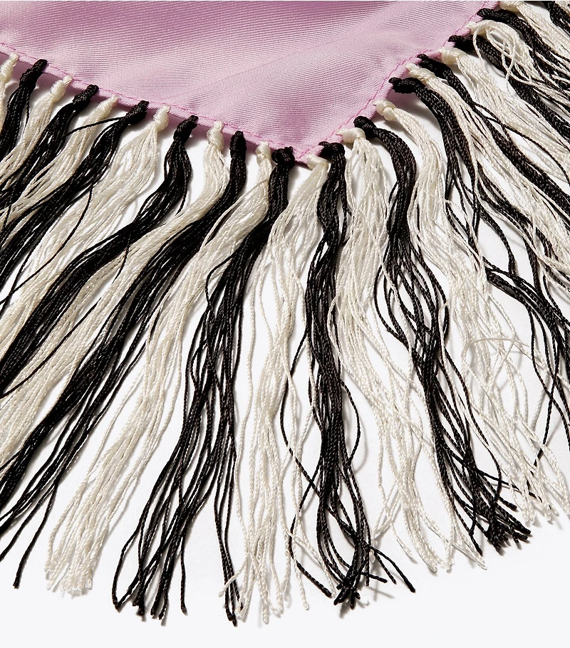 Porcelain Floral Silk Square Scarf